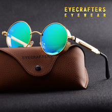 Gold Metal Polarized Sunglasses Gothic Steampunk Sunglass